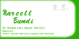 marcell bundi business card